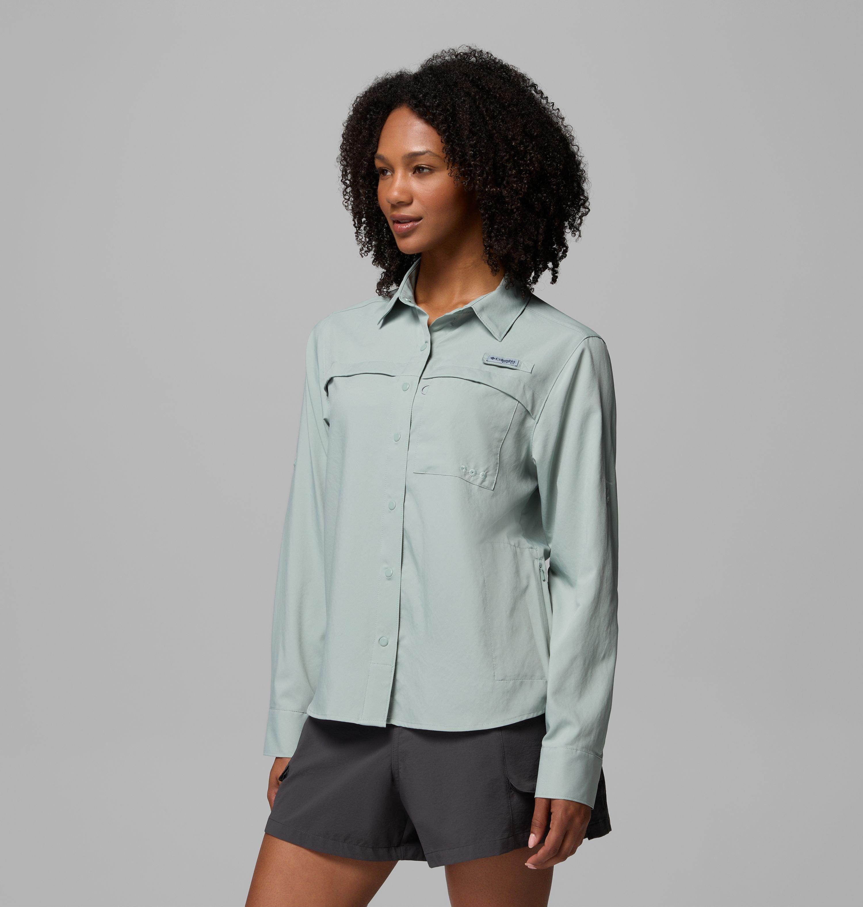 Women's PFG Castback Woven Long Sleeve Shirt | 350 | S 4