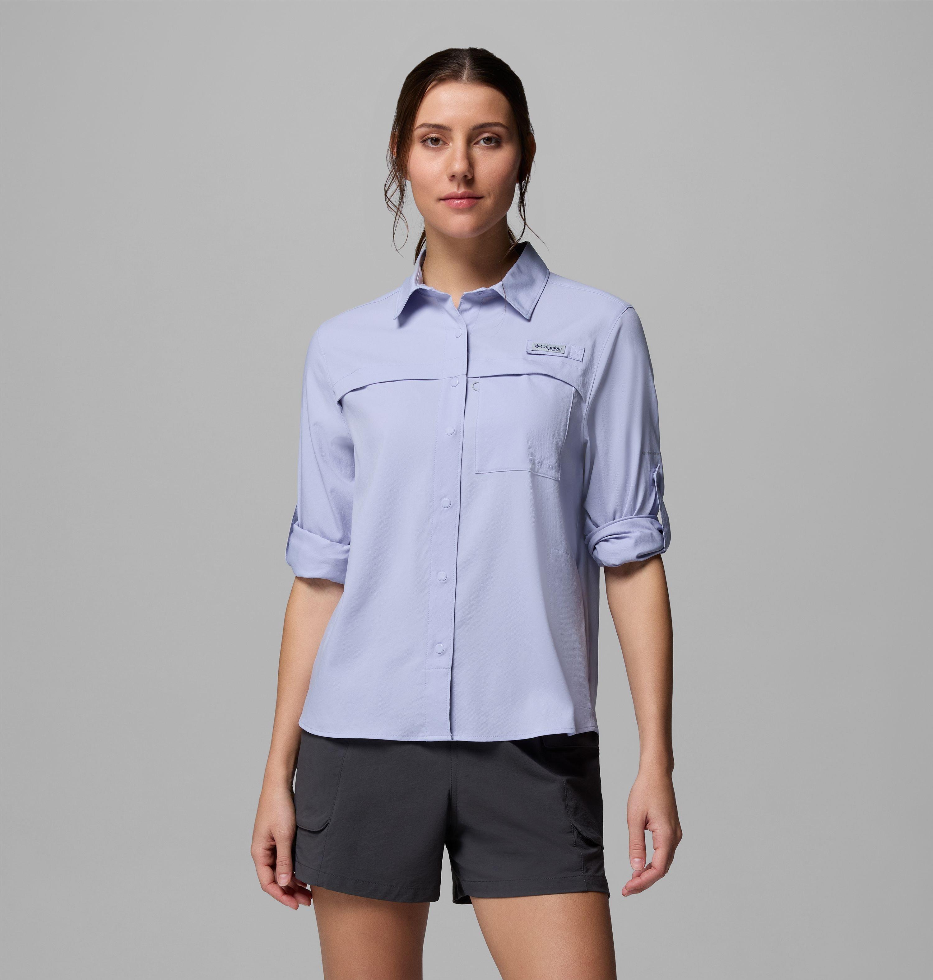 Women's PFG Castback Woven Long Sleeve Shirt 5