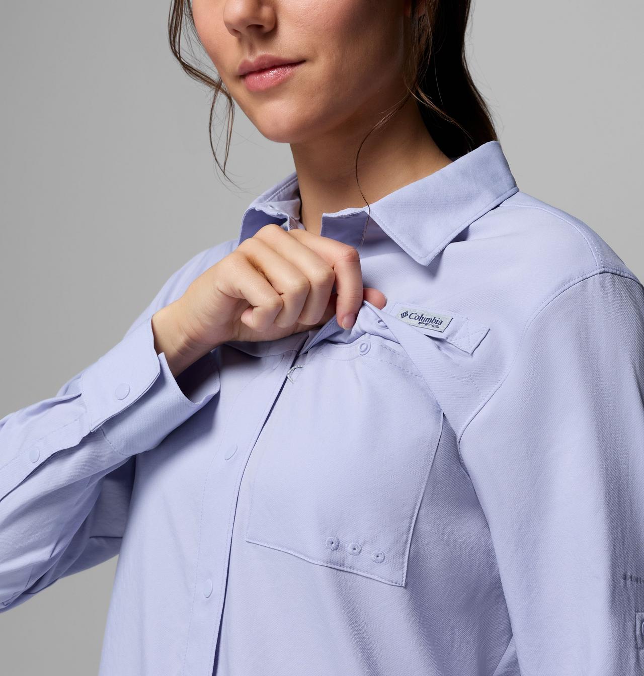 Women's PFG Castback™ Woven Long Sleeve Shirt 8