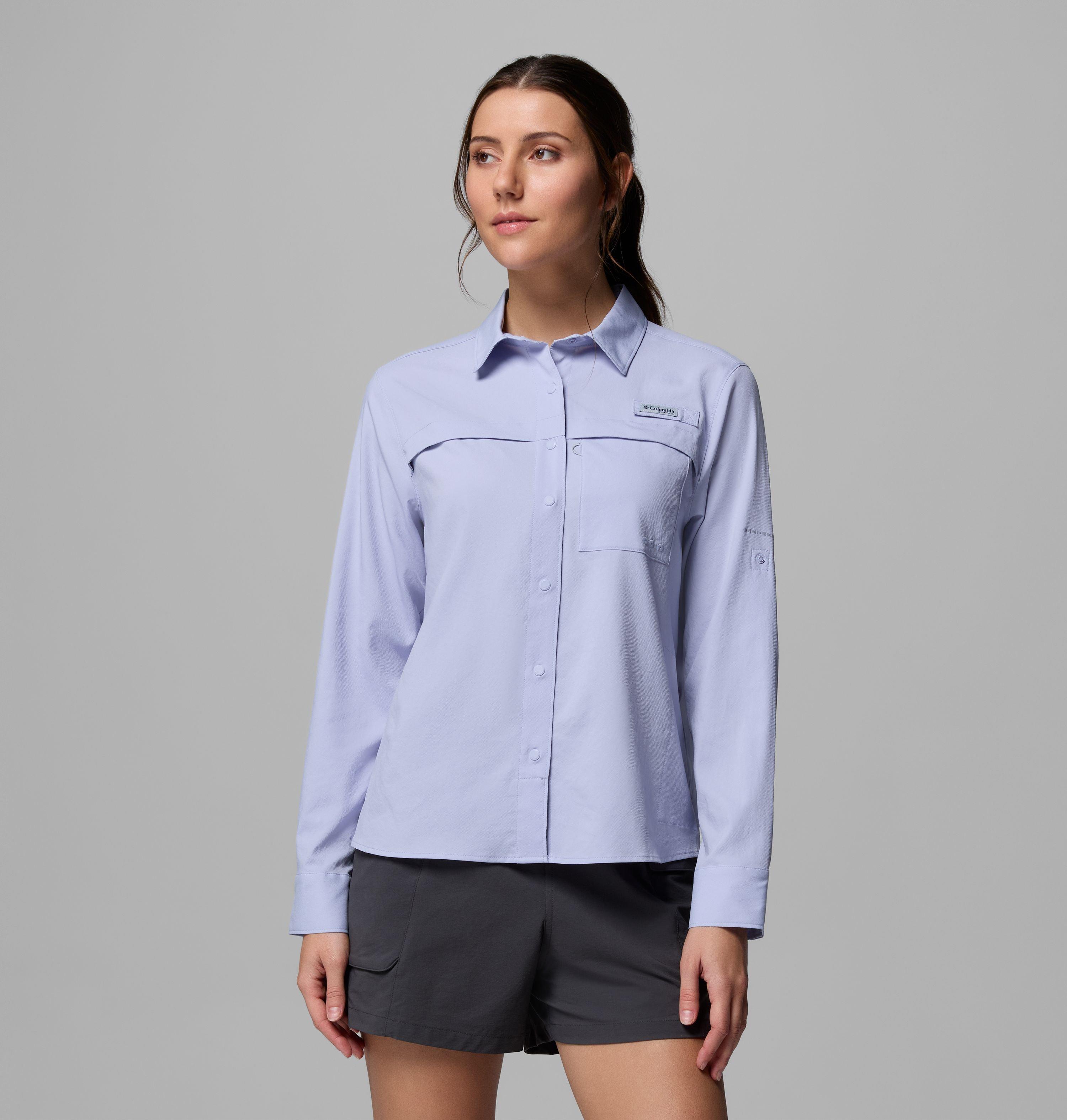 Columbia Women's PFG Castback  Woven Long Sleeve Shirt-