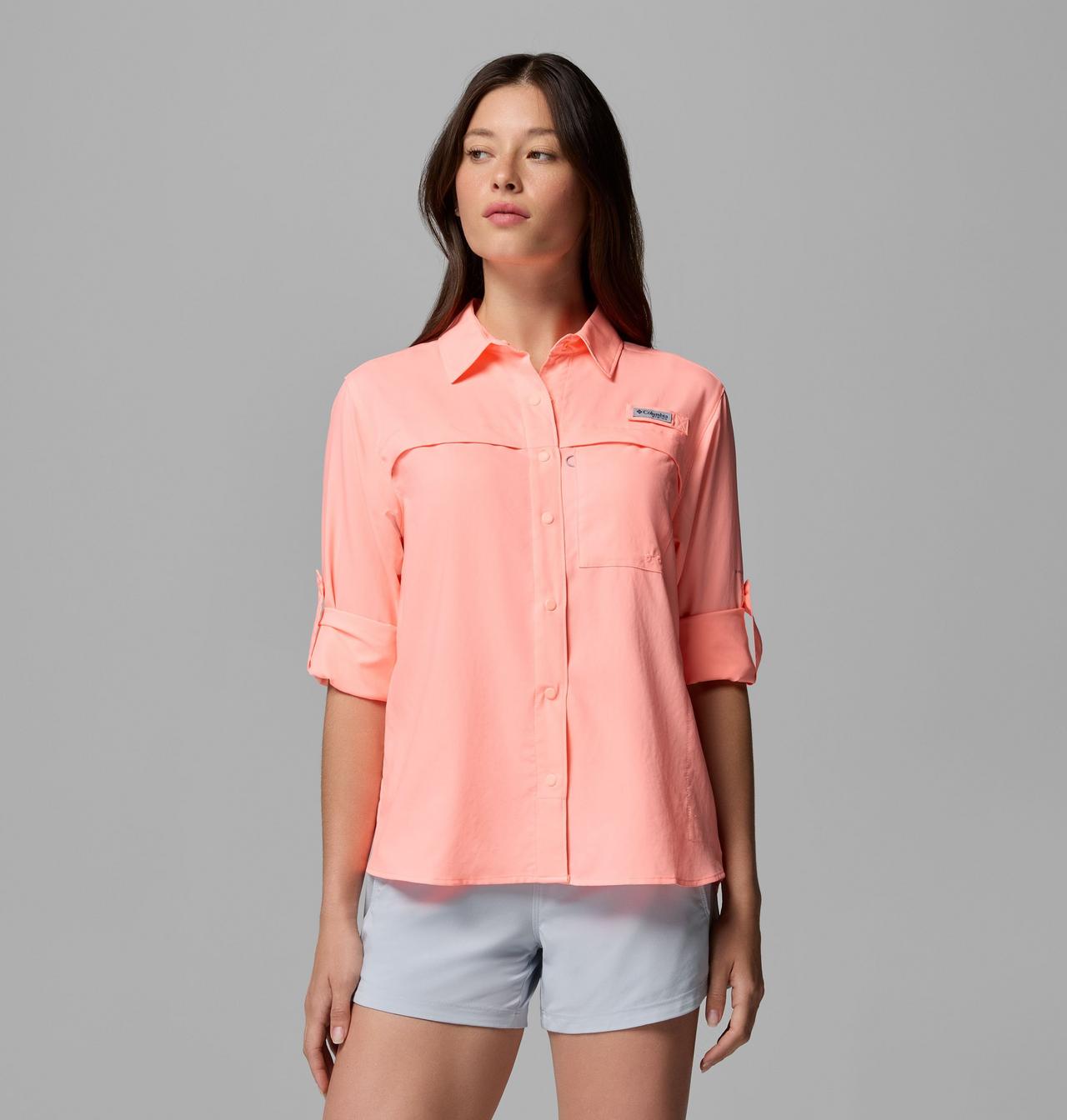 Women's PFG Castback Woven Long Sleeve Shirt 5