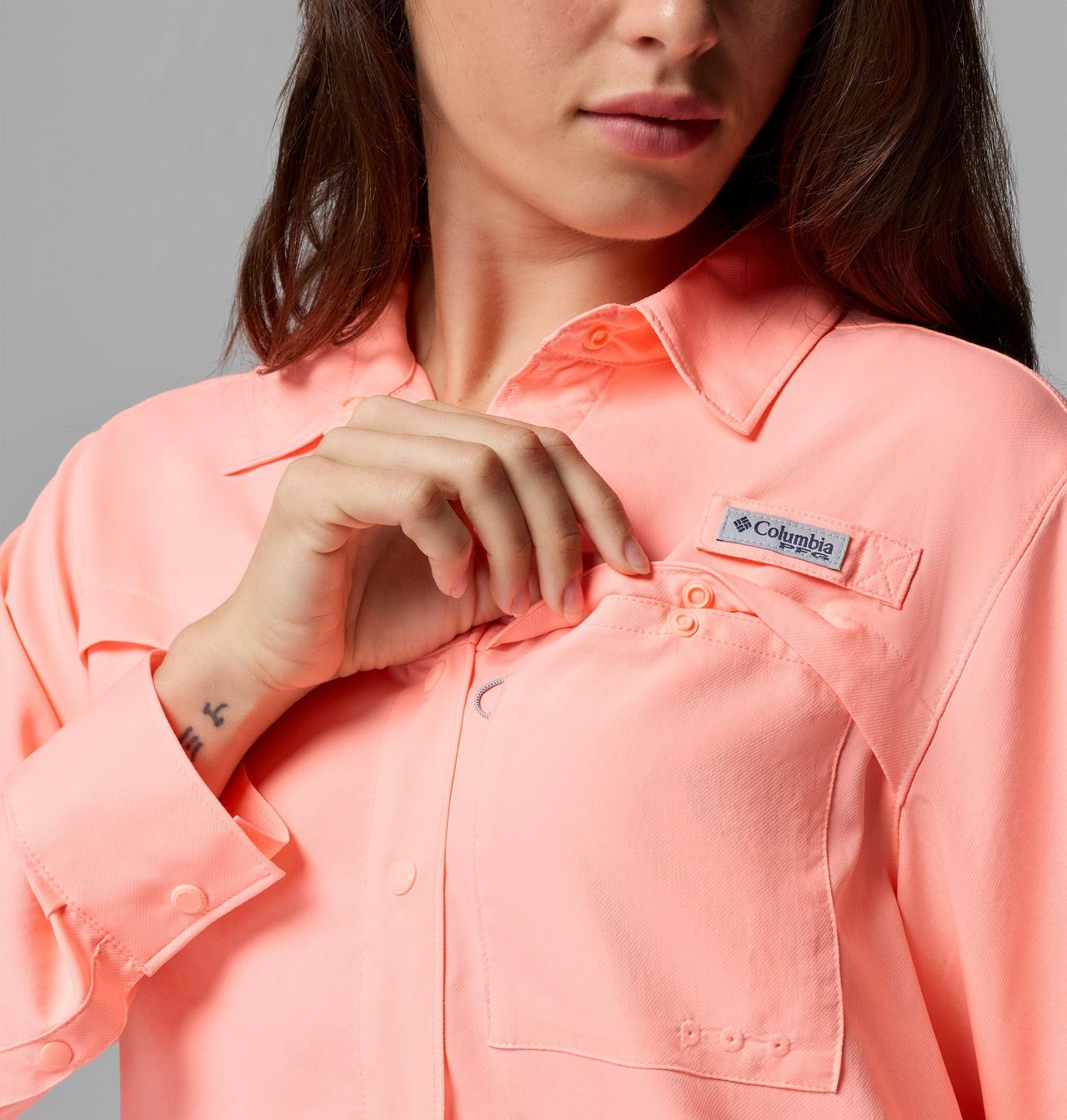 Women's PFG Castback Woven Long Sleeve Shirt 8