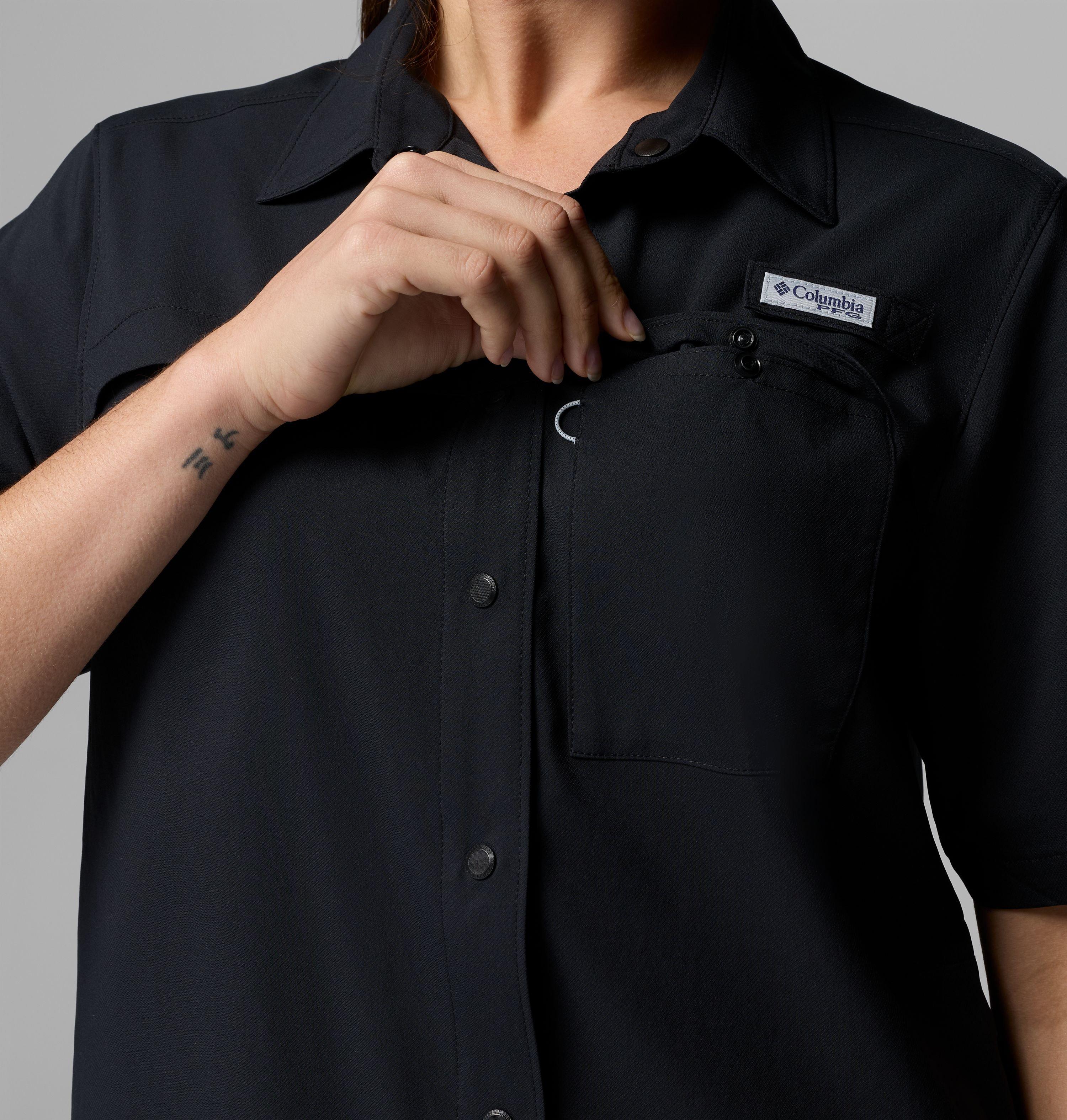 Women's PFG Castback Woven Short Sleeve Shirt | 010 | M 6