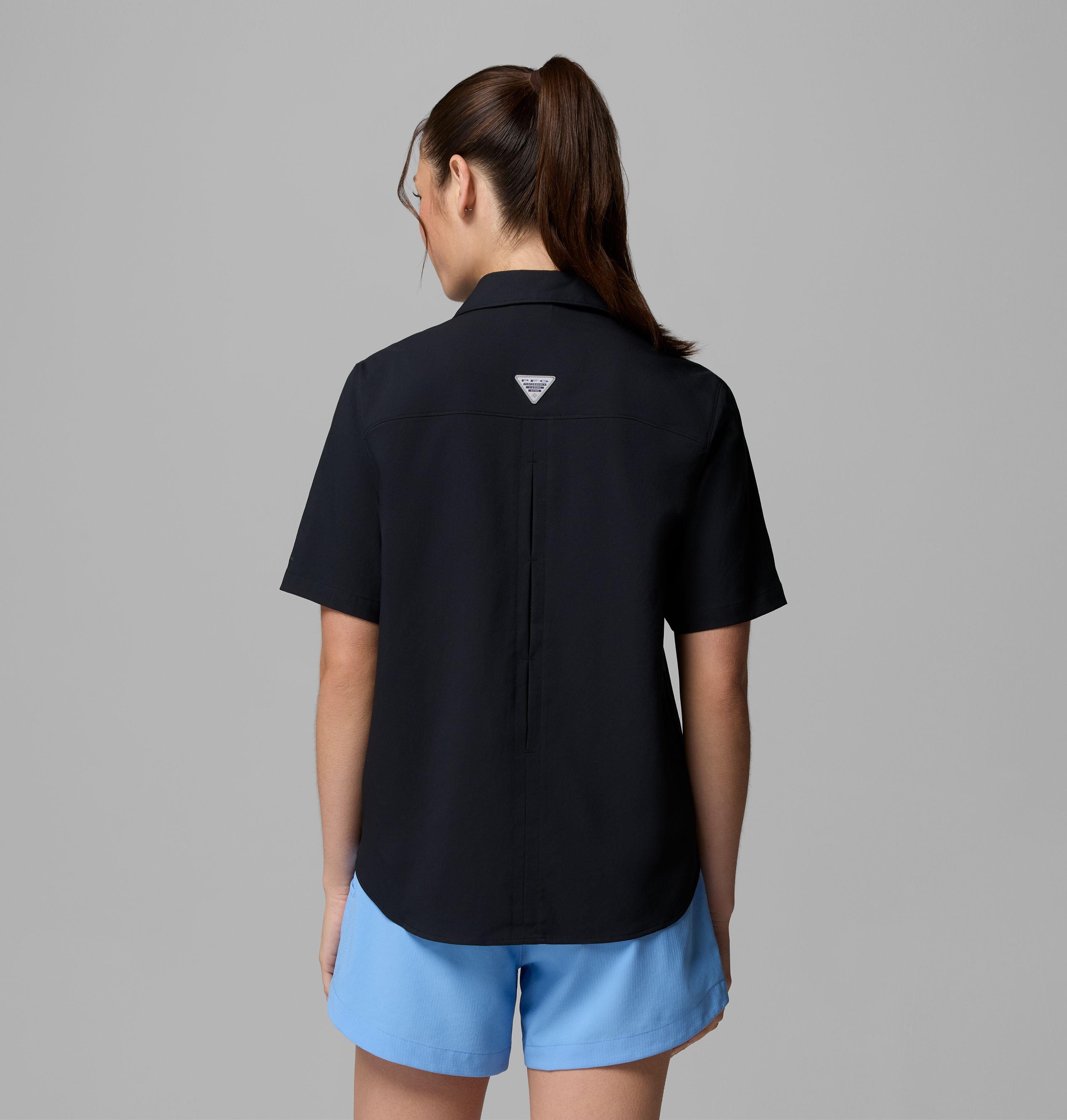 Women's PFG Castback Woven Short Sleeve Shirt | 010 | M 3
