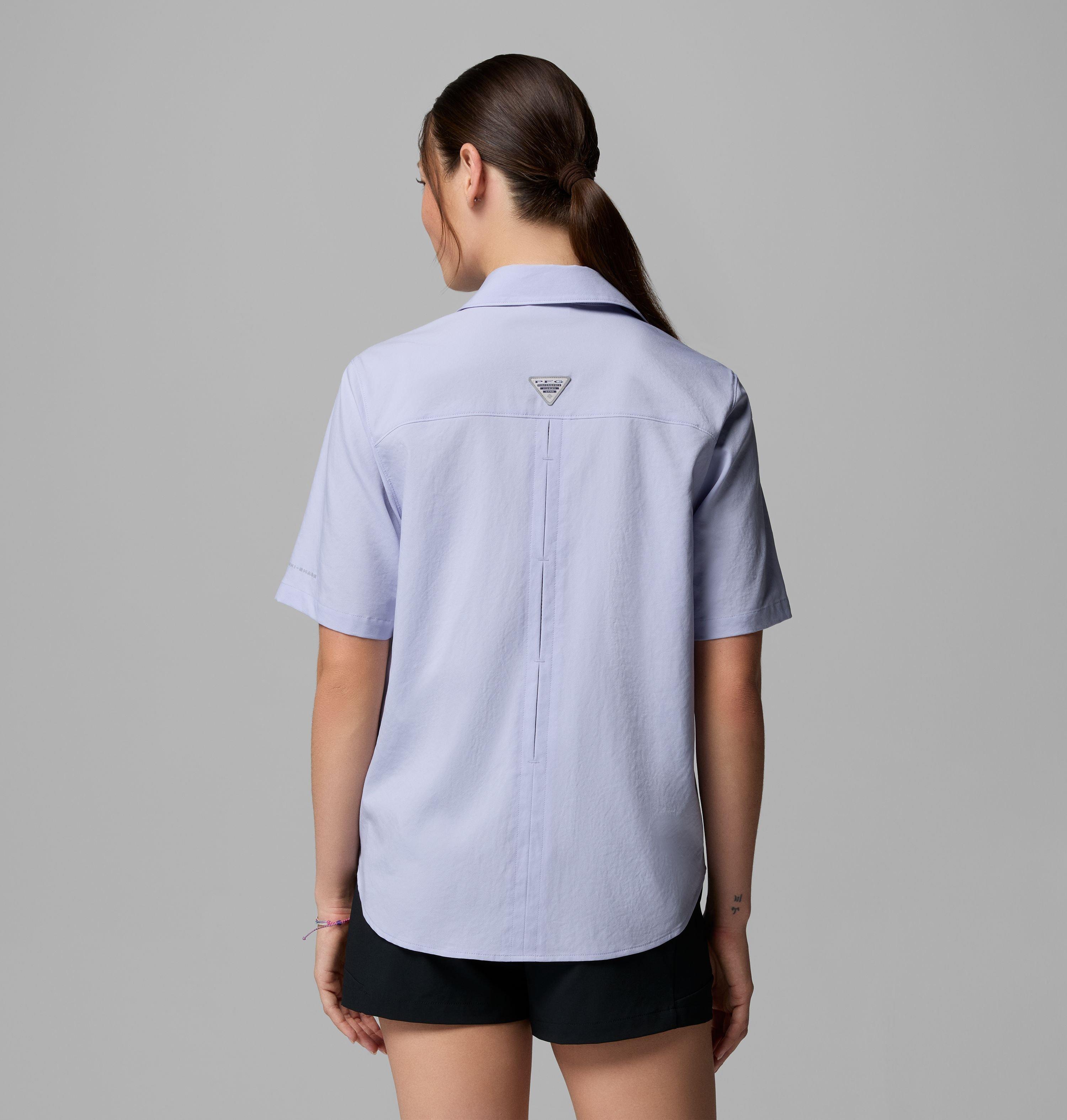 Women's PFG Castback Woven Short Sleeve Shirt | 580 | M 3