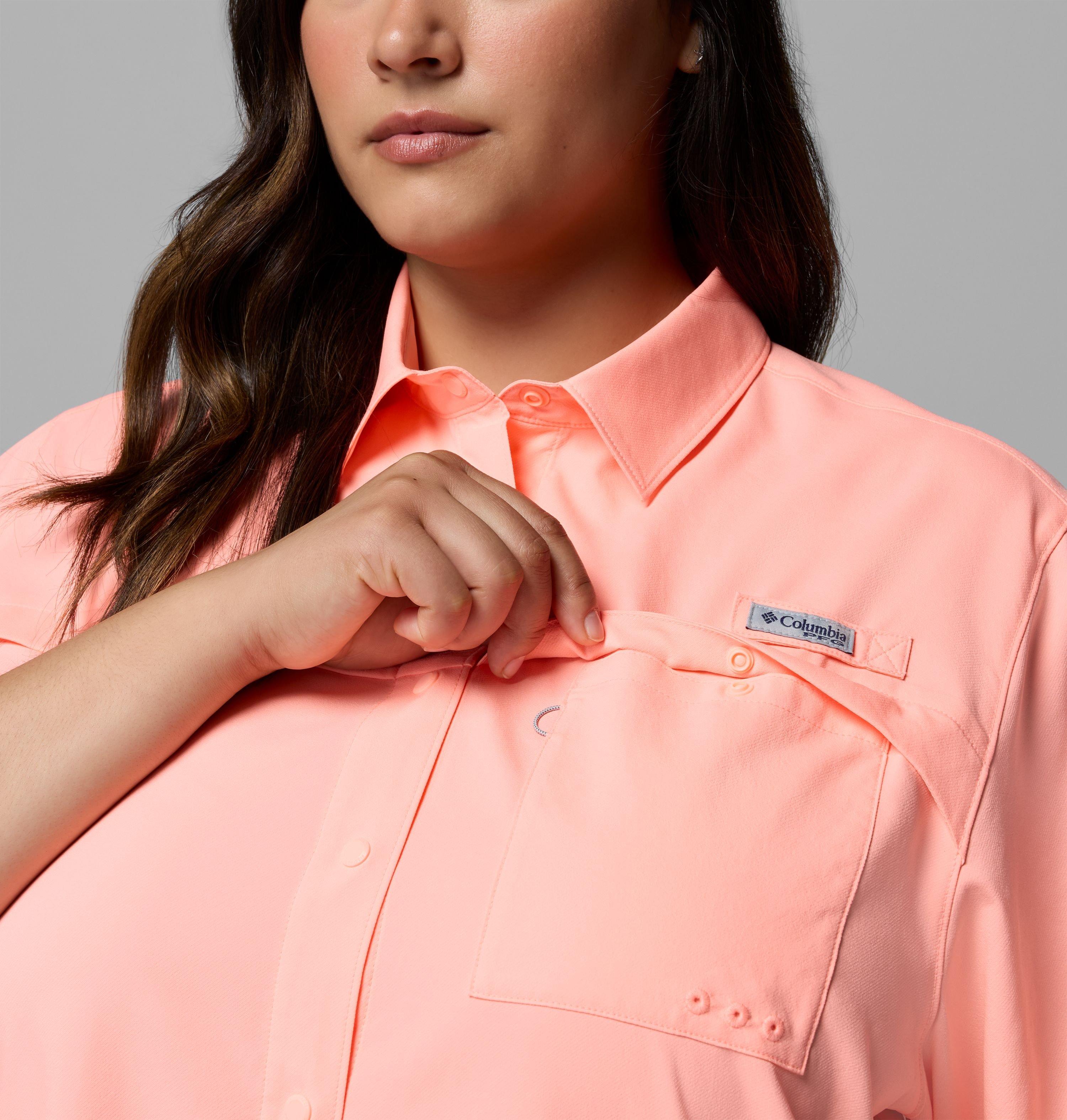 Women's PFG Castback™ Woven Short Sleeve - Plus Size | 807 | 2X 6
