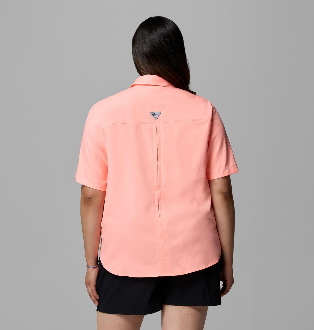 Women's PFG Castback™ Woven Short Sleeve - Plus Size | 807 | 1X 3