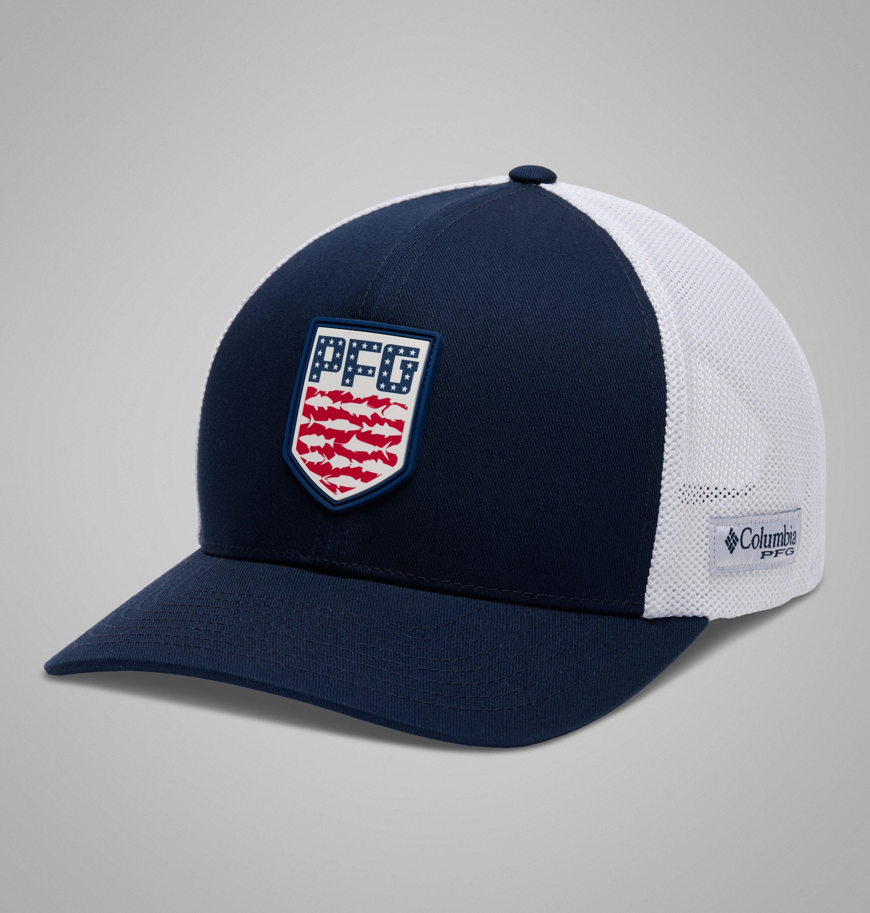 Columbia PFG  Mesh 3D Stretch Snap Back Ball Cap-