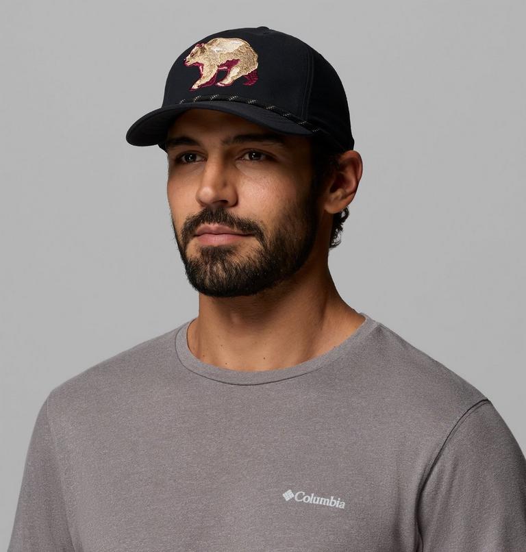 Unisex Ecoscape Snapback Cap, Color: Black, Bear, image 3