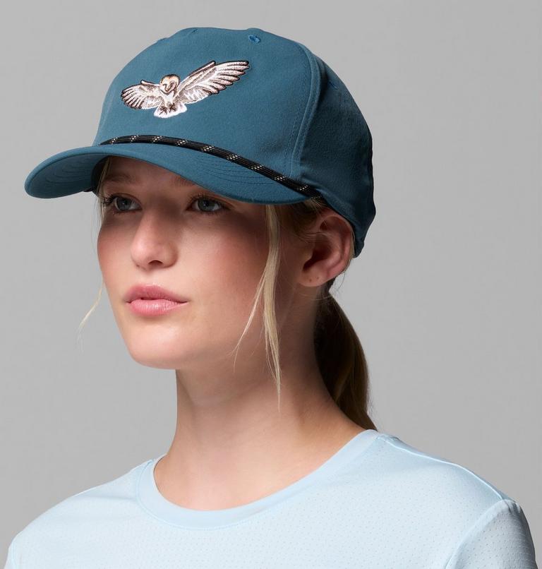 Unisex Ecoscape Snapback Cap, Color: Everblue, Owl, image 4