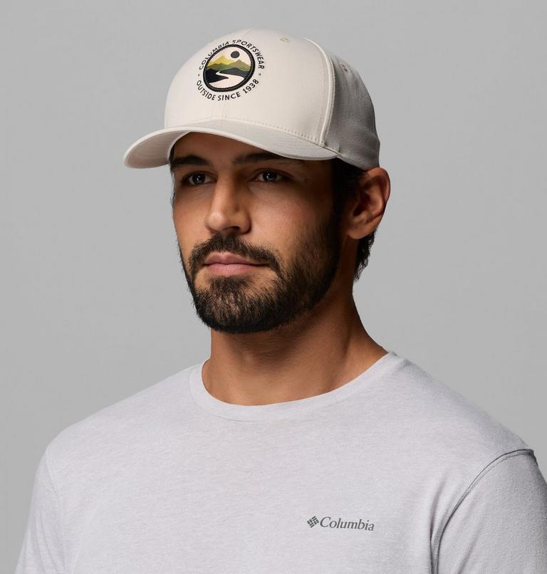 Unisex Lost Lager 3D Stretch Cap, Color: Dark Stone, Landscape Circle, image 3