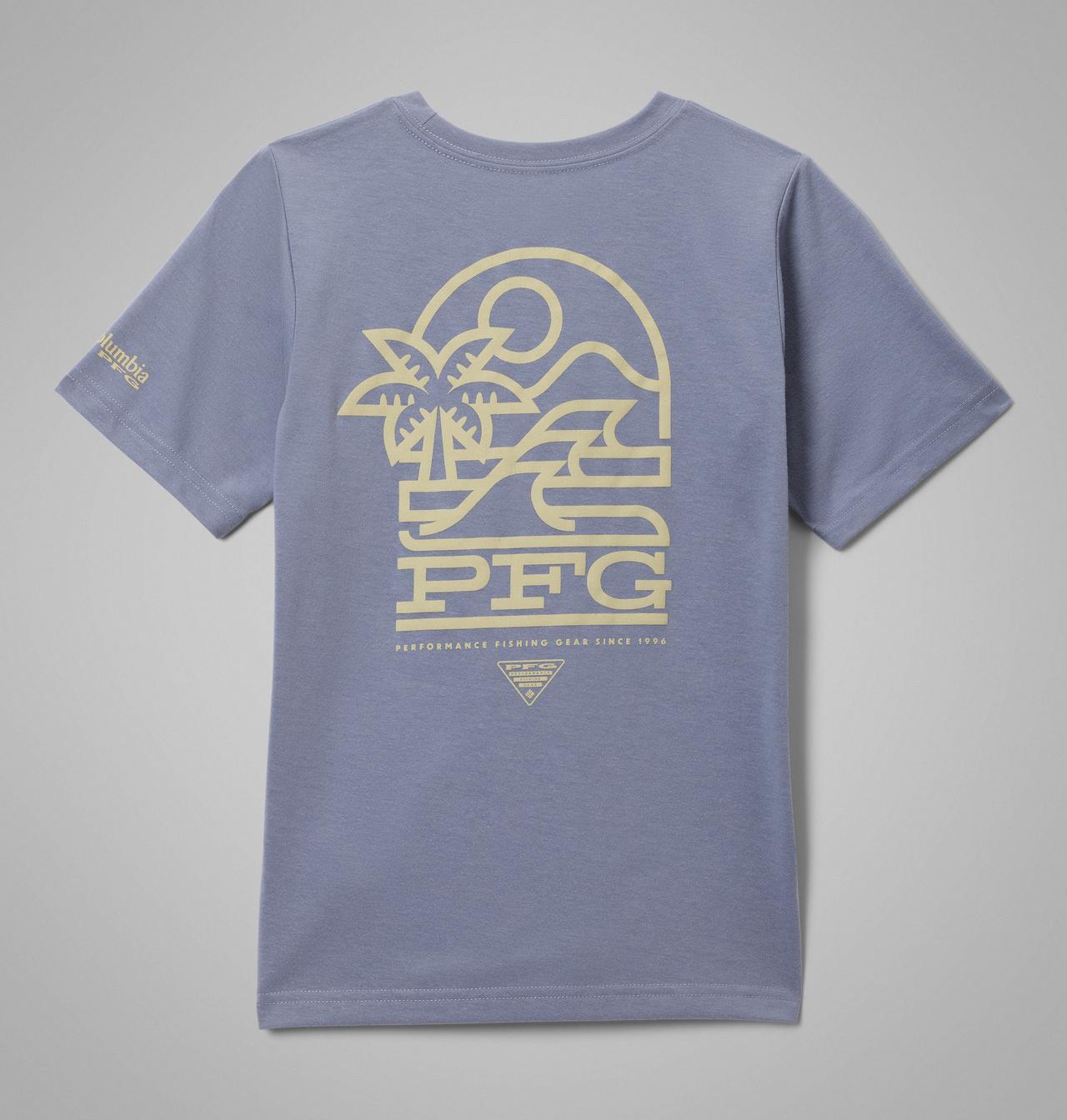 Boys' PFG™ Palm Waves Short Sleeve T-Shirt | 556 | S 1