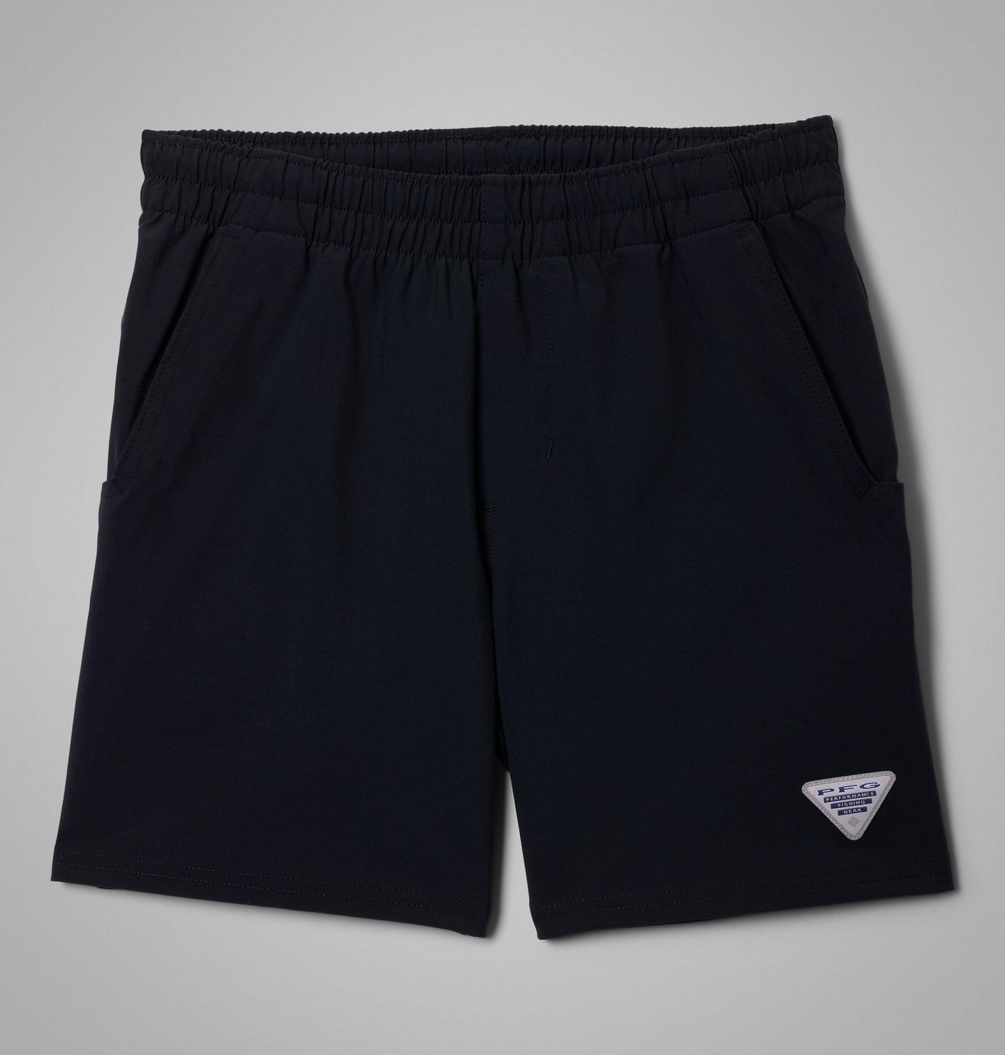 Шорты Columbia PFG Terminal Roamer Stretch Shorts для мальчиков, цвет: Чёрный — фото 1