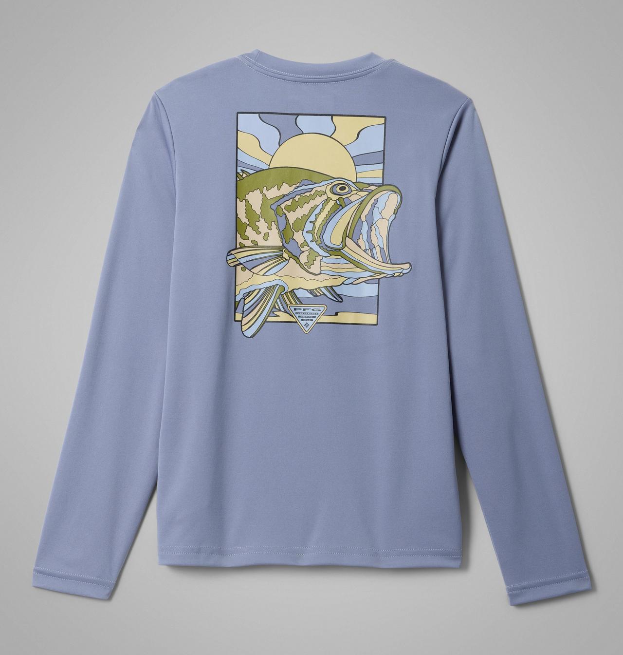 Boys' Terminal Tackle PFG™ Fish Shine Long Sleeve Shirt | 556 | XS 1