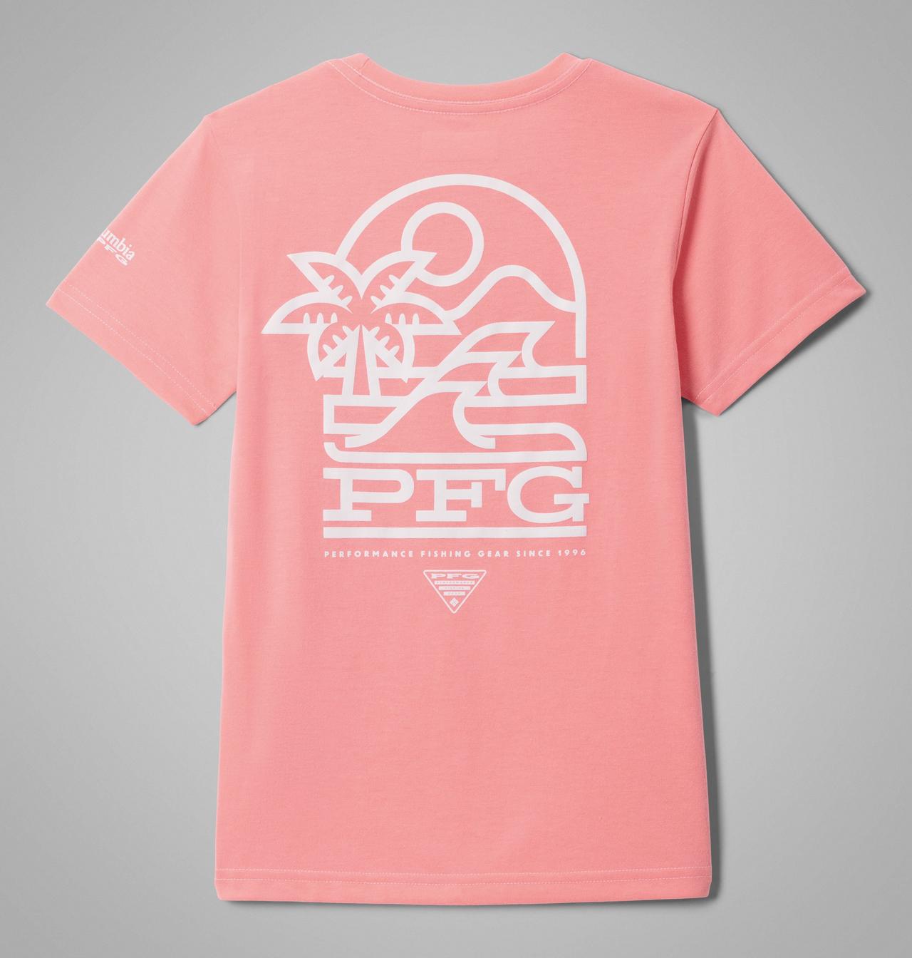 Girls' PFG™ Palm Waves Short Sleeve T-Shirt 1
