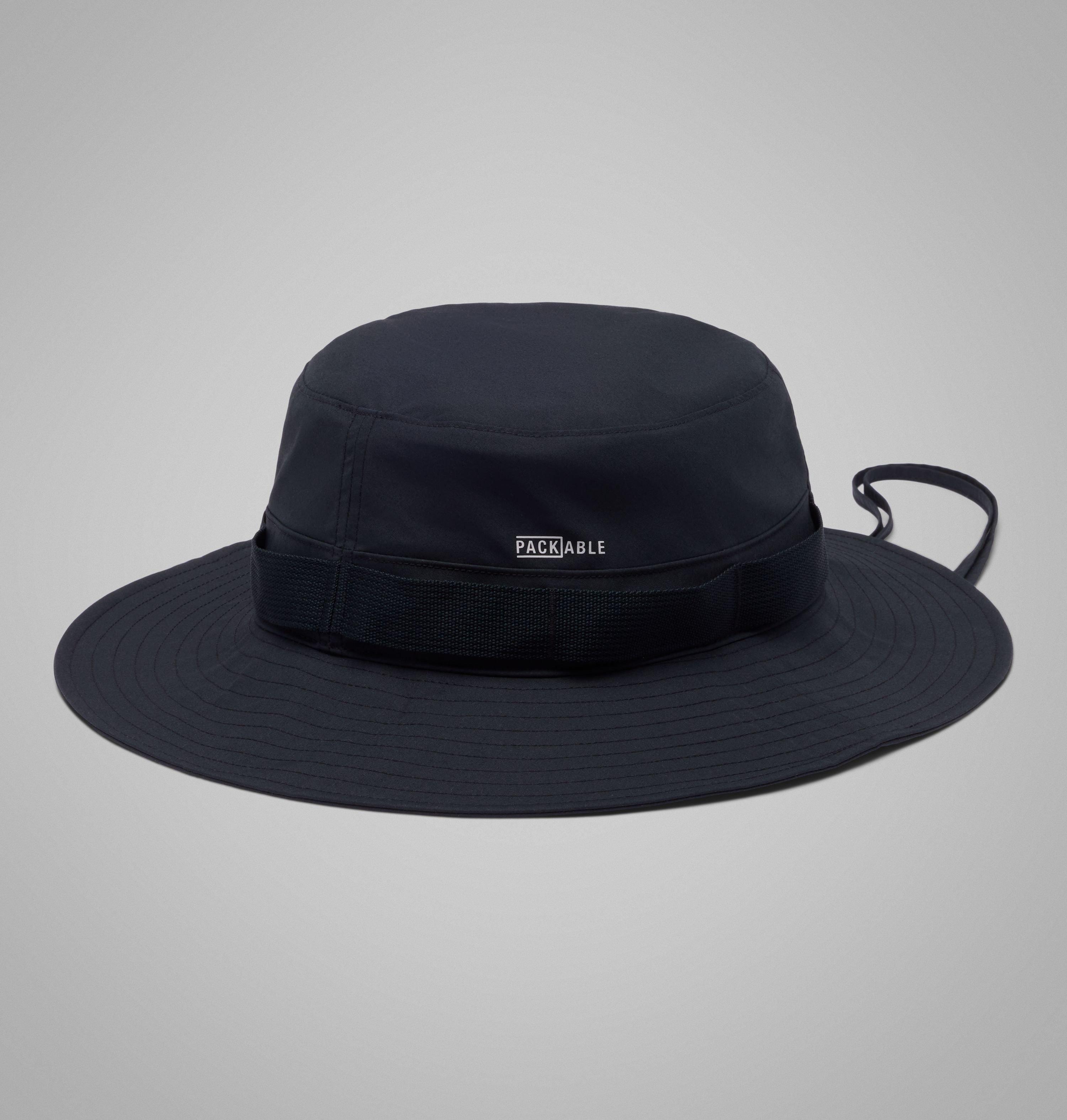 Columbia Sportswear Unisex Black Columbia - Packable Bucket Hat - Medium