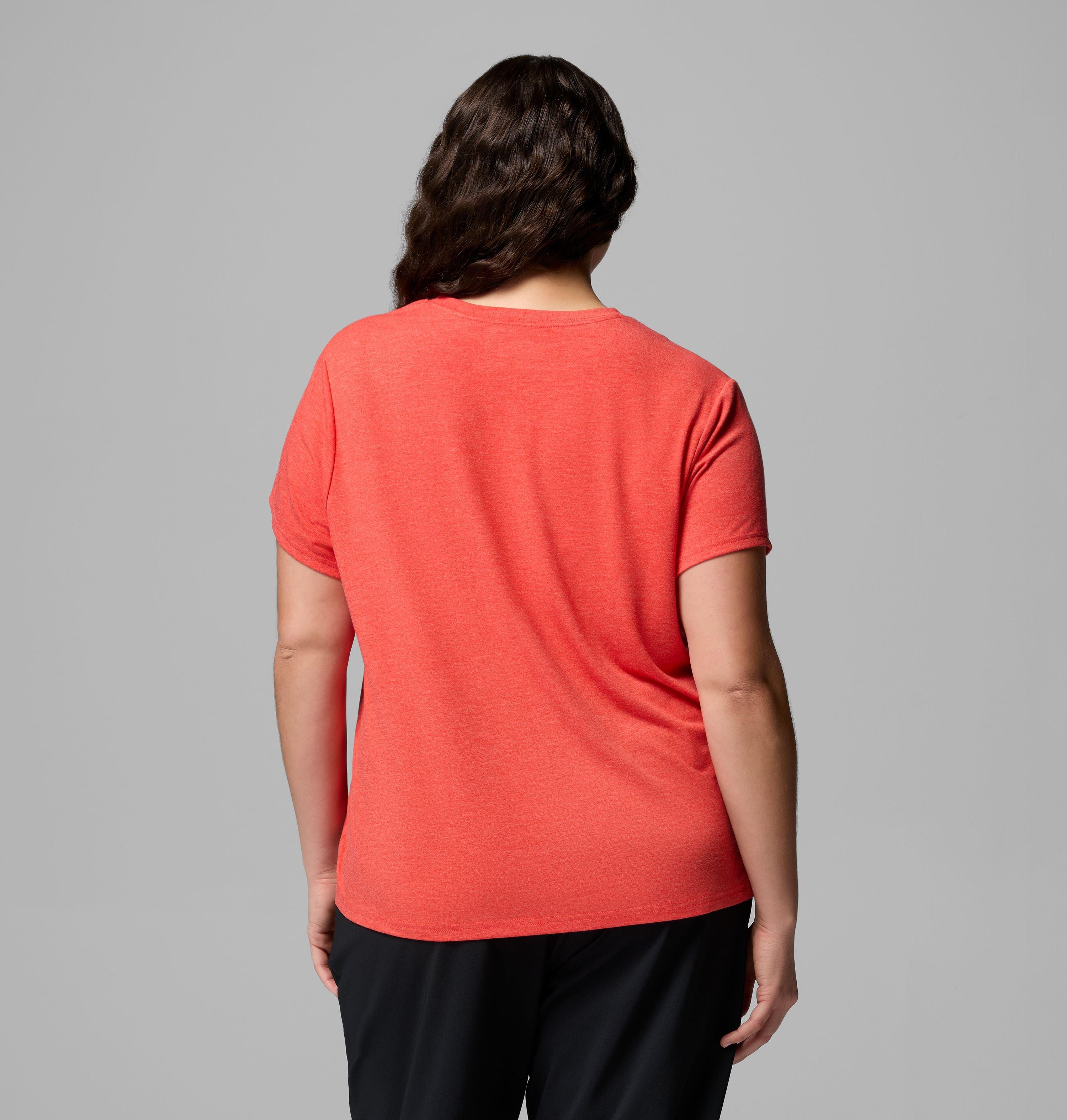 T-shirt à manches courtes doux et extensible CSC pour femme – Grandes tailles | 606 | 1X 3
