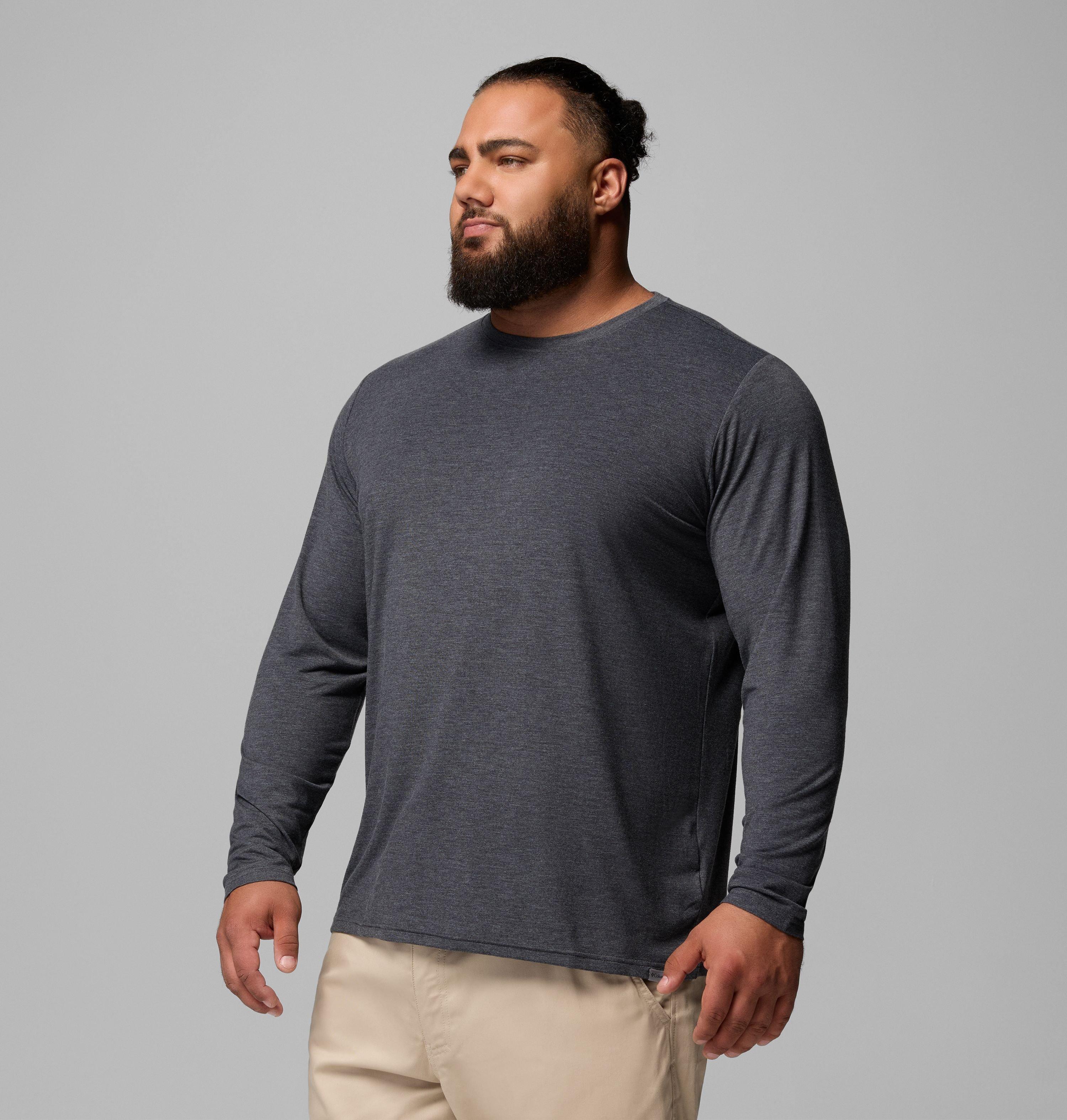Homme – T-shirt à manches longues extensible et doux CSC™ – Tailles fortes 4