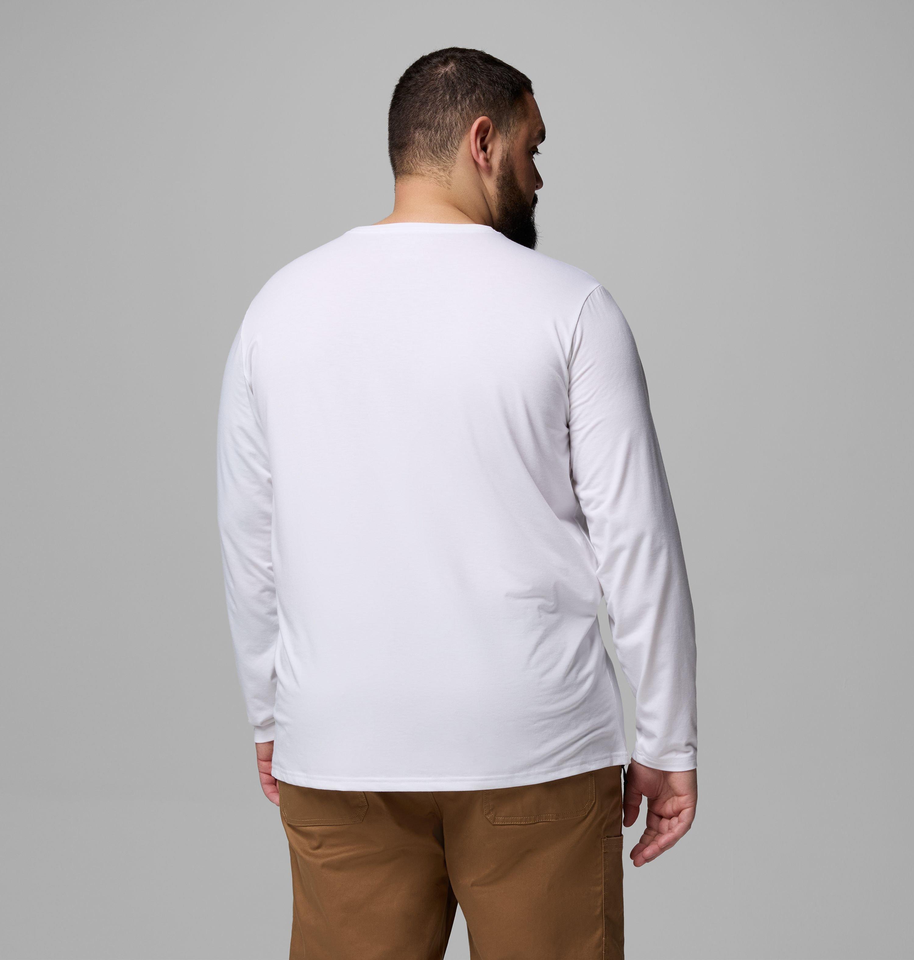 T-shirt à manches longues doux et extensible CSC pour homme – Tailles fortes | 100 | 5X 3