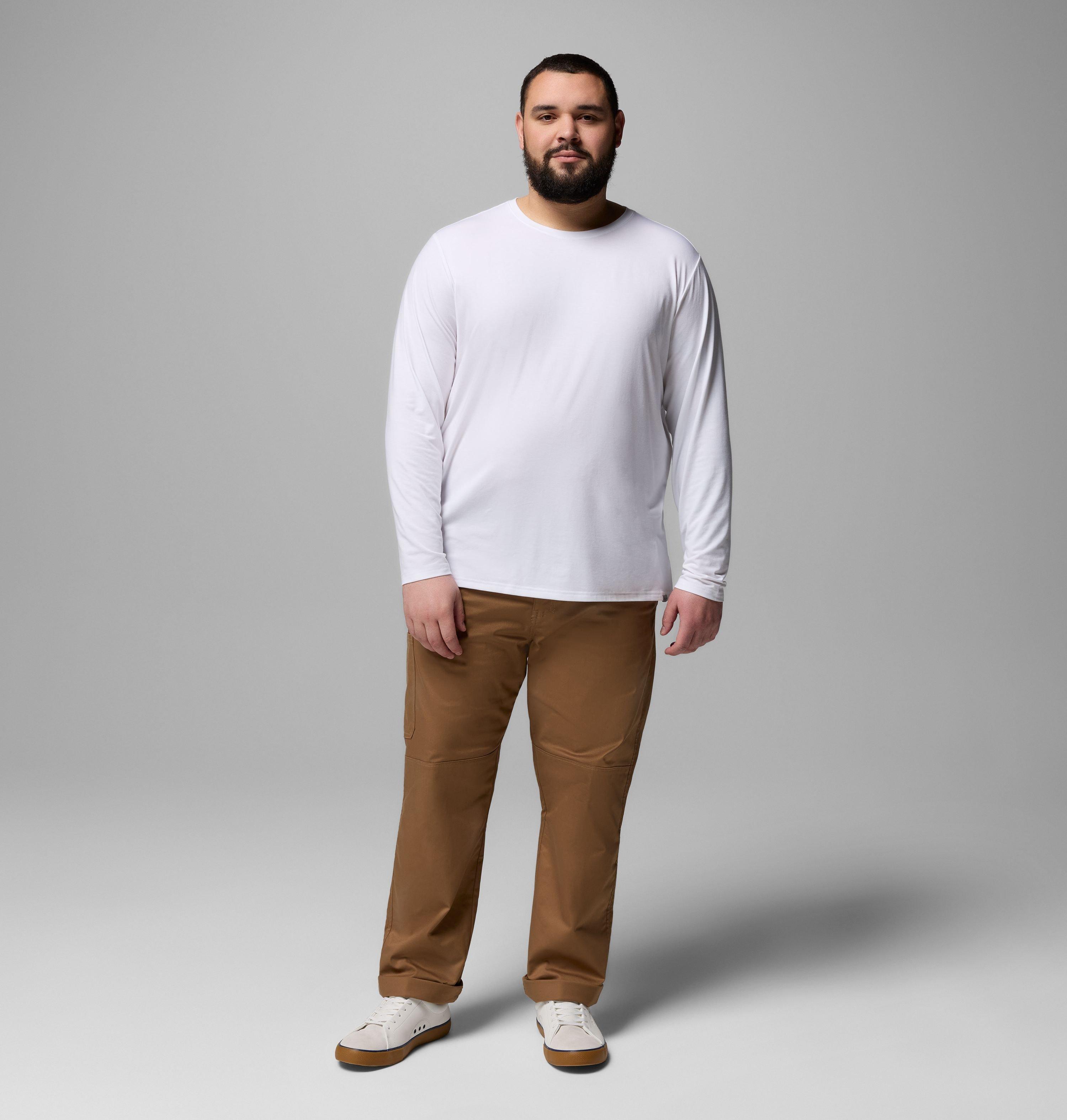 T-shirt à manches longues doux et extensible CSC pour homme – Tailles fortes | 100 | 5X 2