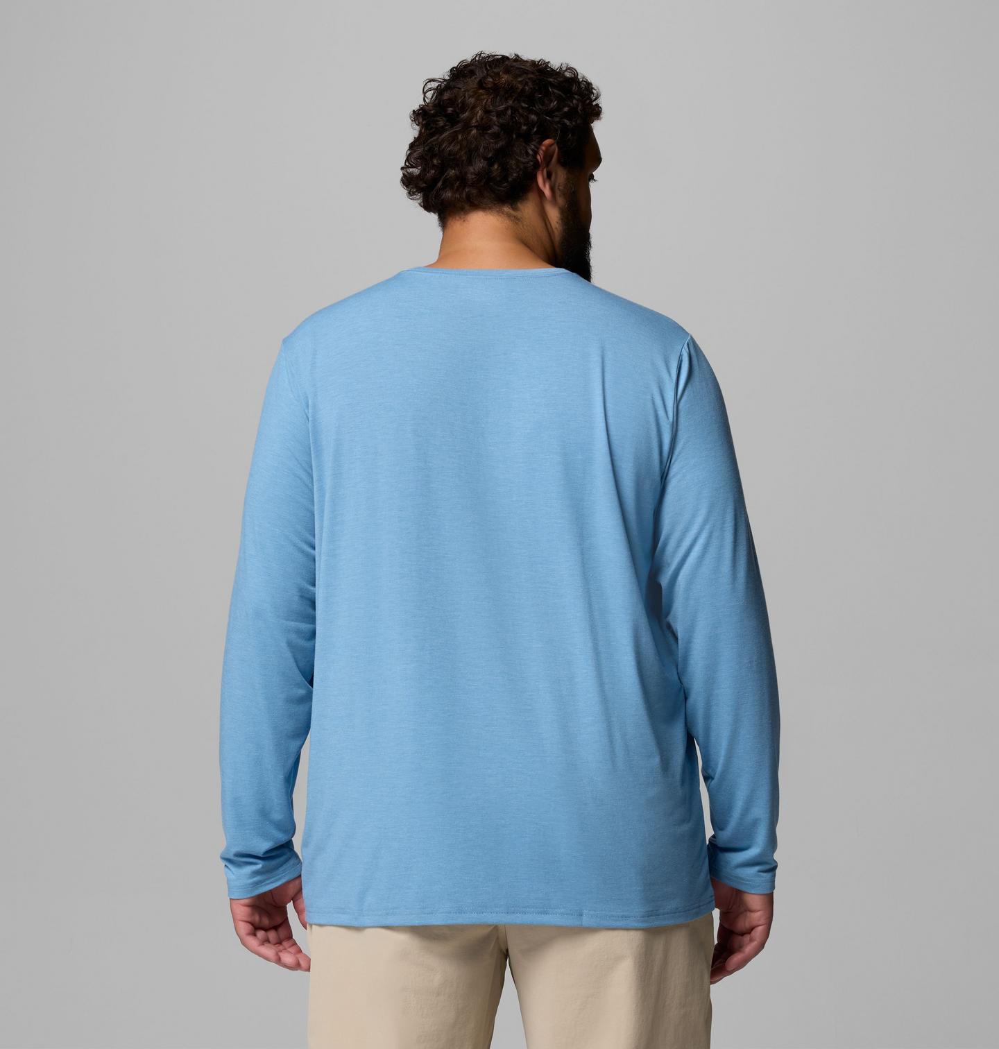 Мужская футболка Columbia CSC Soft Stretch LS Tee - Big, цвет: Меланжевый — фото 3