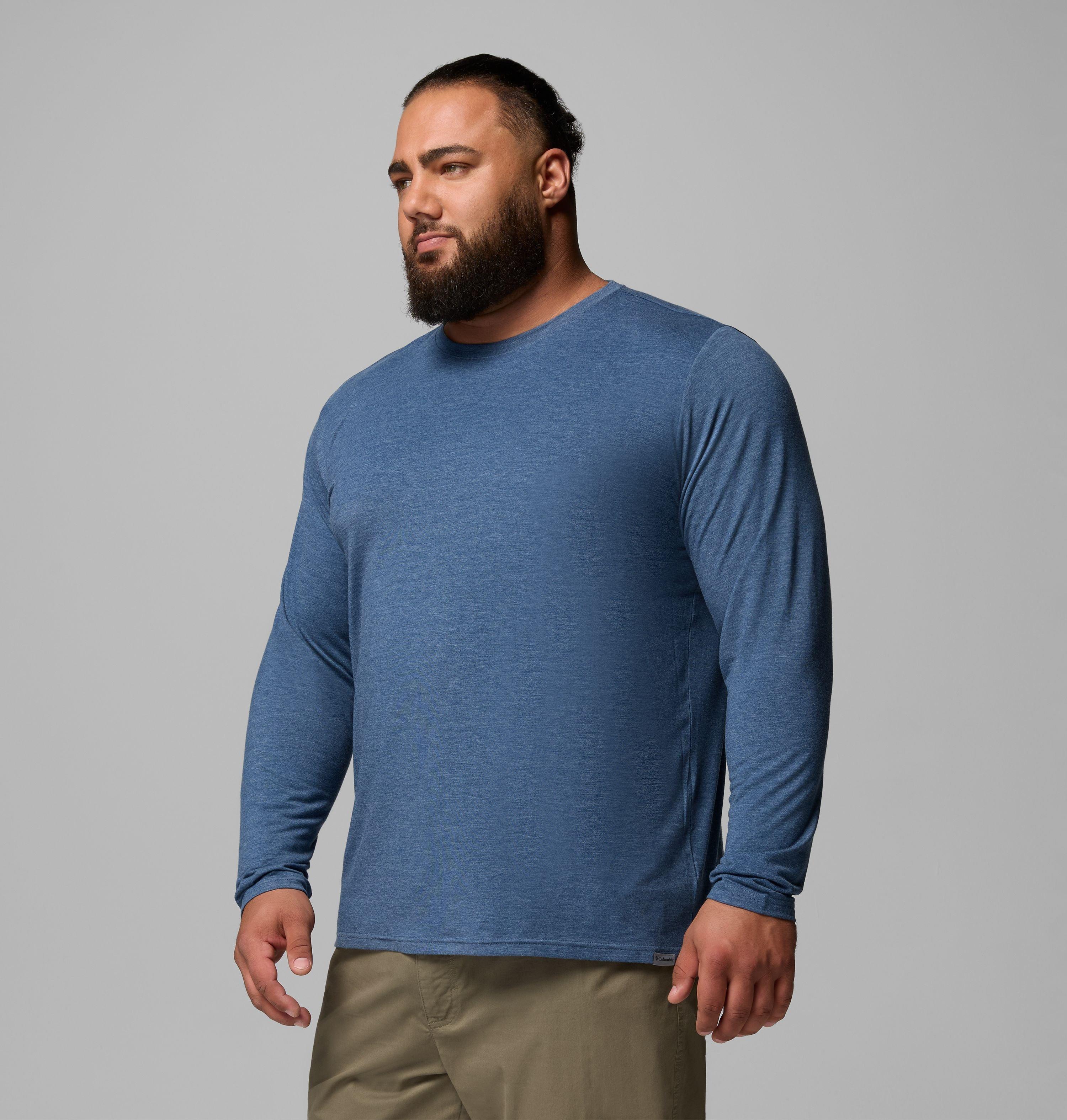T-shirt à manches longues doux et extensible CSC pour homme – Tailles fortes | 478 | 2X 4