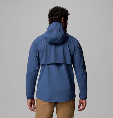 Men's Columbia Tech II Full Zip Hooded Windbreaker, Color: Dark Mountain, image 3