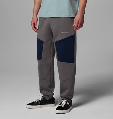 Men's Columbia Tech Spacer Knit Trousers, Color: City Grey, Collegiate Navy, image 4