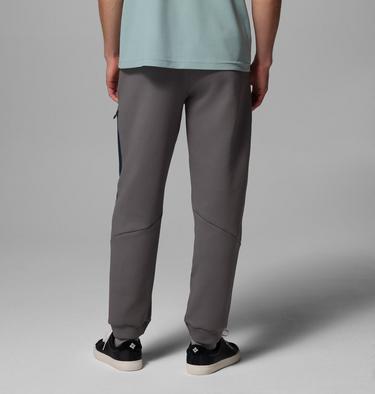 Men's Columbia Tech Spacer Knit Trousers, Color: City Grey, Collegiate Navy, image 3