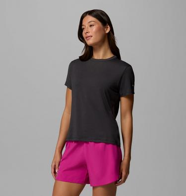 Camiseta t&eacute;cnica con estampado Parsons Point para mujer, Color: Black Heather, Floral Fun, image 8