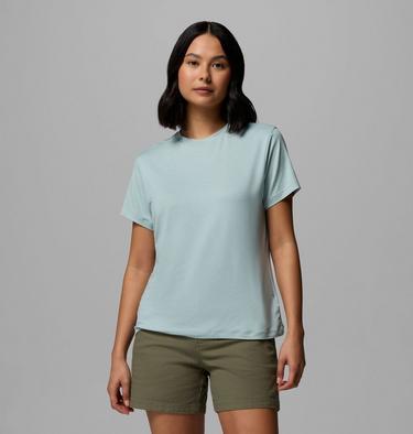 Camiseta t&eacute;cnica con estampado Parsons Point para mujer, Color: Crushed Blue Heather, Floral Fun, image 11
