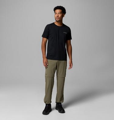 Men's Silver Ridge Elite Convertible Hiking Trousers, Color: Stone Green, image 2