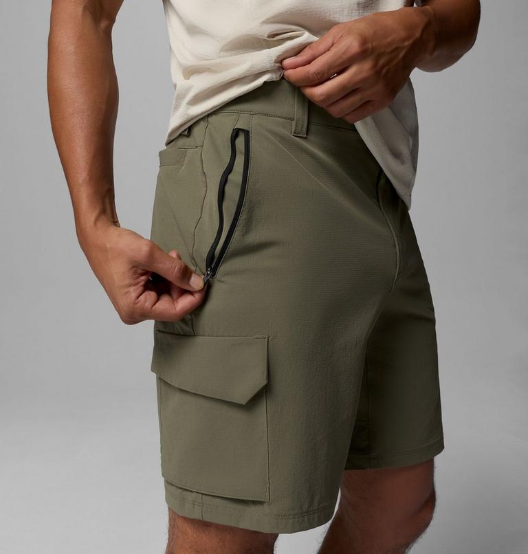 Men's Silver Ridge Elite Hiking Shorts, Color: Stone Green, image 7