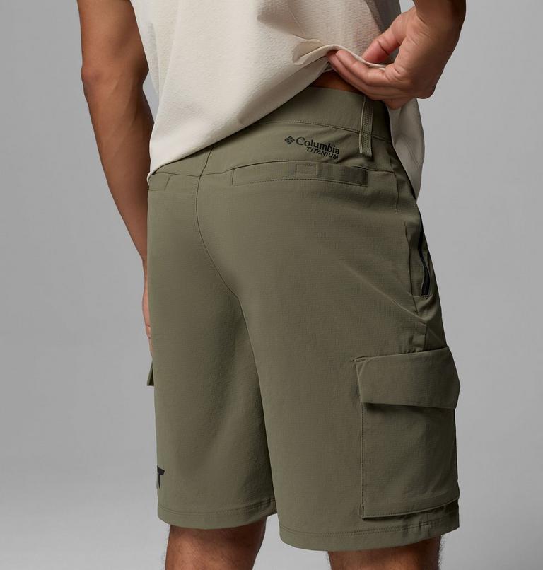 Men's Silver Ridge Elite Hiking Shorts, Color: Stone Green, image 8