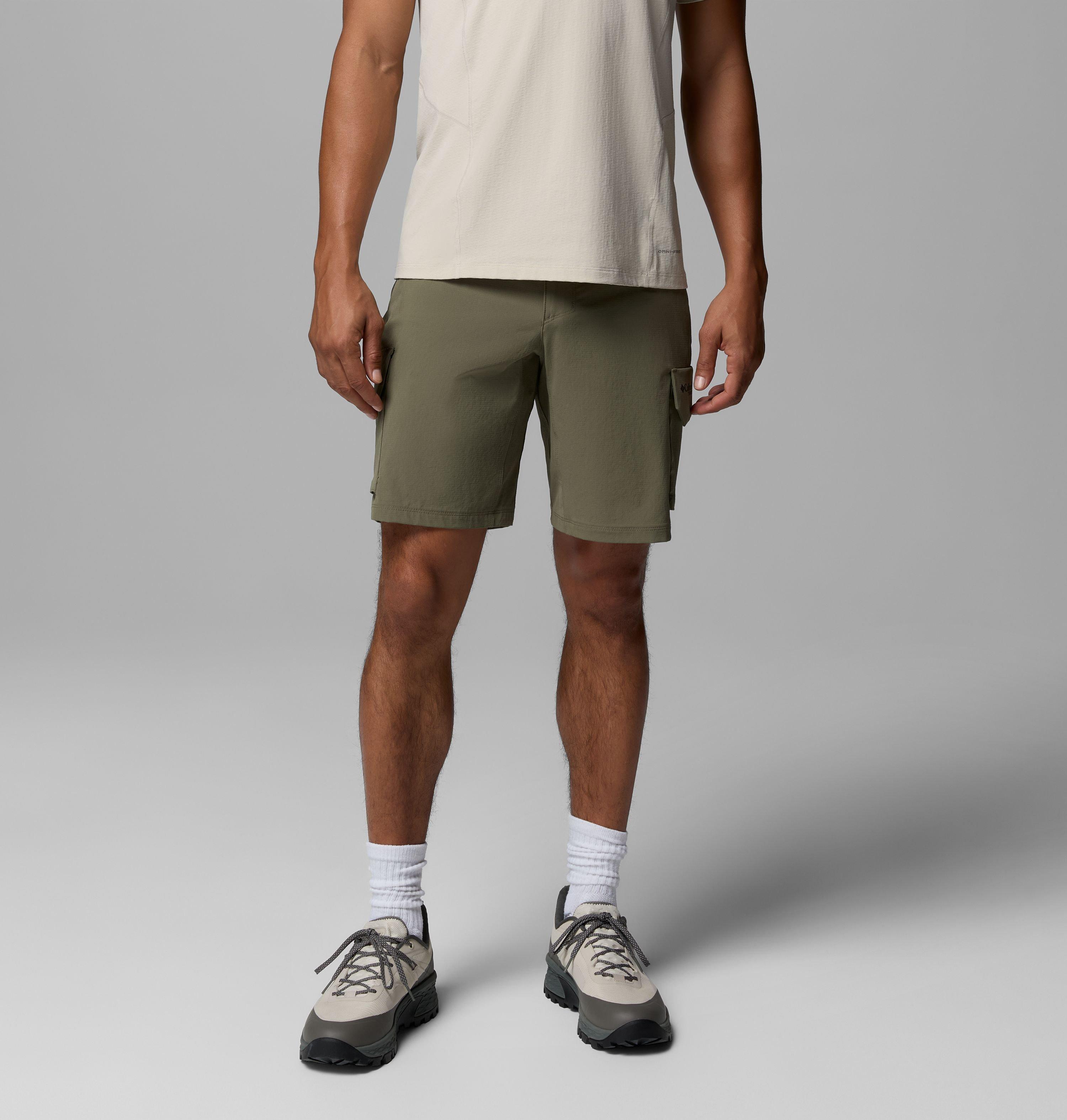 Columbia Sportswear Men's Green Columbia - Silver Ridge™ Elite Hiking Shorts - Stone Size 34