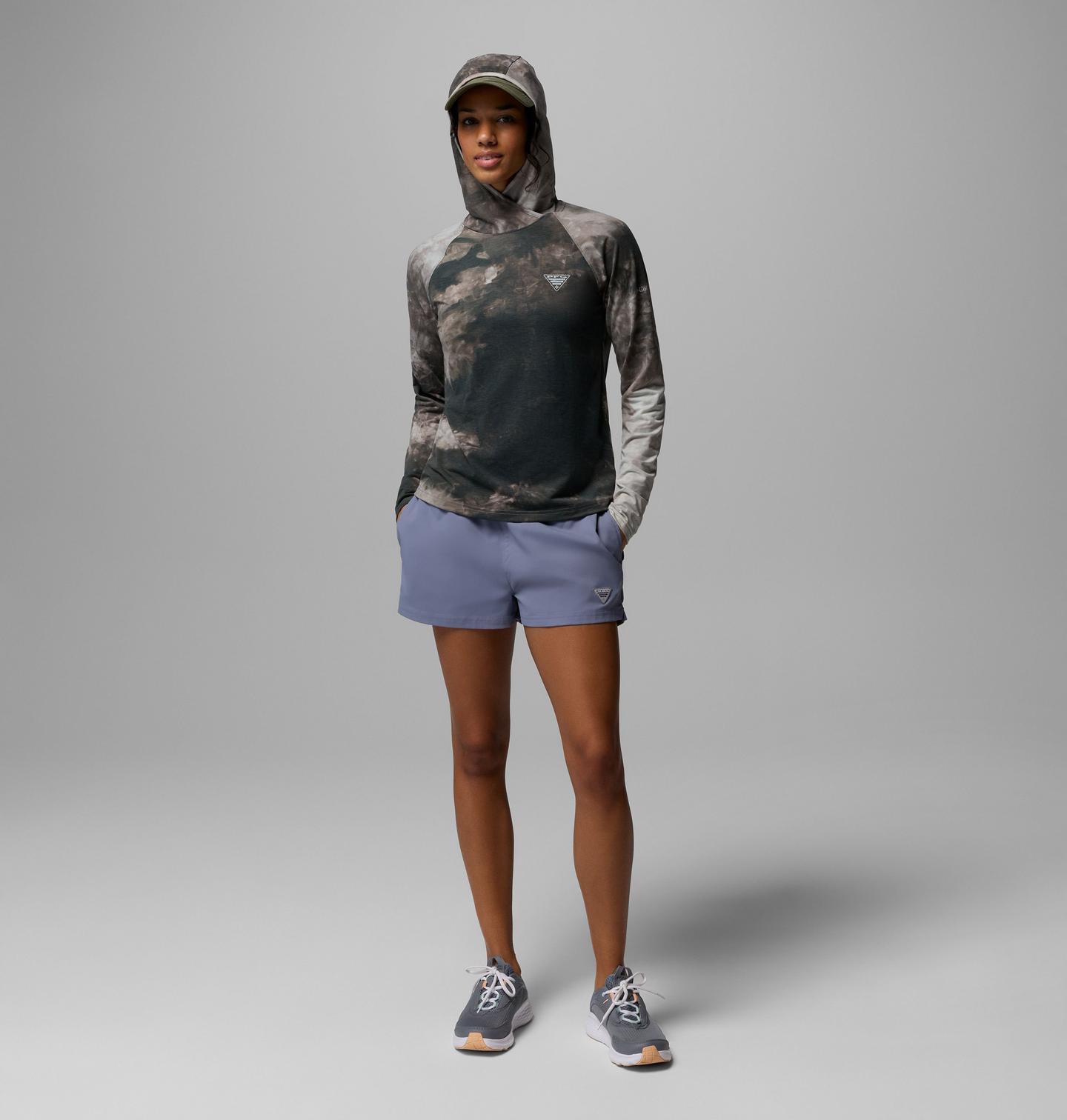 Женское худи Columbia PFG Uncharted II Cloud, цвет: Чёрный — фото 2
