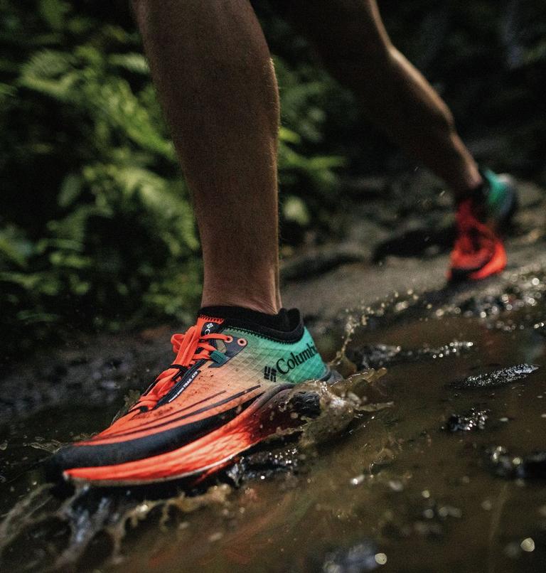 Men's Konos Speed Trail ATR Running Shoe, Color: Teal Chloride, Blaze, image 12