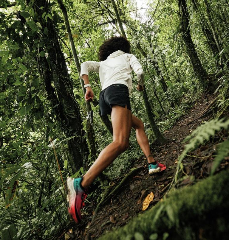 Women's Konos Speed Trail ATR Running Shoe, Color: Neon Sunrise, Teal Chloride, image 15