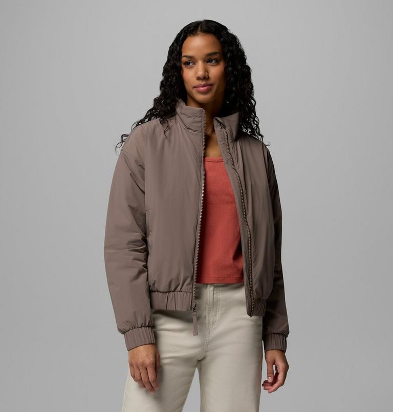 Women's AmazeStretch Insulated Bomber Jacket, Color: Iron, image 5