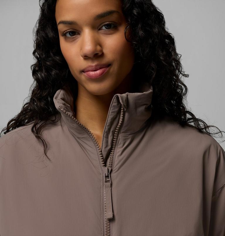 Women's AmazeStretch Insulated Bomber Jacket, Color: Iron, image 7