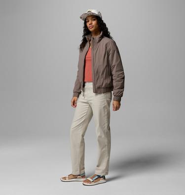 Women's AmazeStretch Insulated Bomber Jacket, Color: Iron, image 4