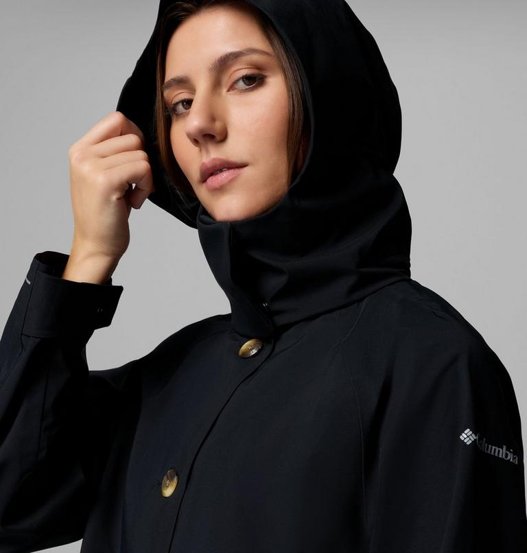 Women's AmazeTrench Waterproof Jacket, Color: Black, image 13