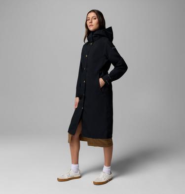 Women's AmazeTrench Waterproof Jacket, Color: Black, image 8