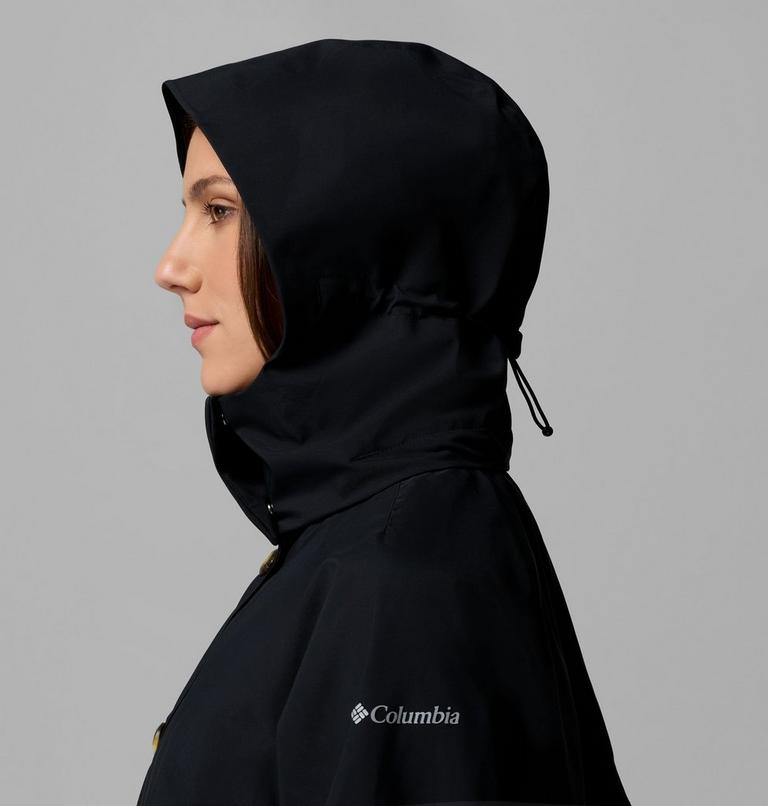 Women's AmazeTrench Waterproof Jacket, Color: Black, image 9