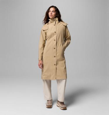 Women's AmazeTrench Rain Jacket, Color: Beach, image 5