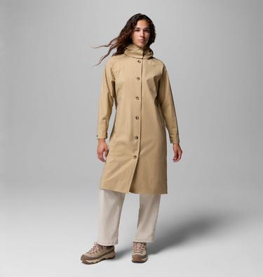 Women's AmazeTrench Rain Jacket, Color: Beach, image 6