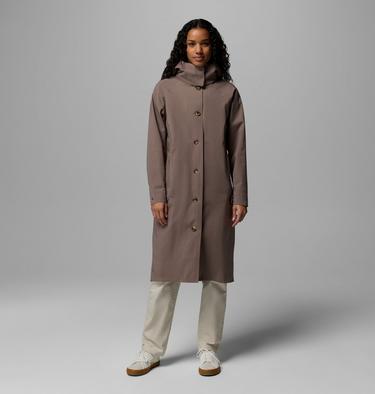 Women's AmazeTrench Rain Jacket, Color: Iron, image 1