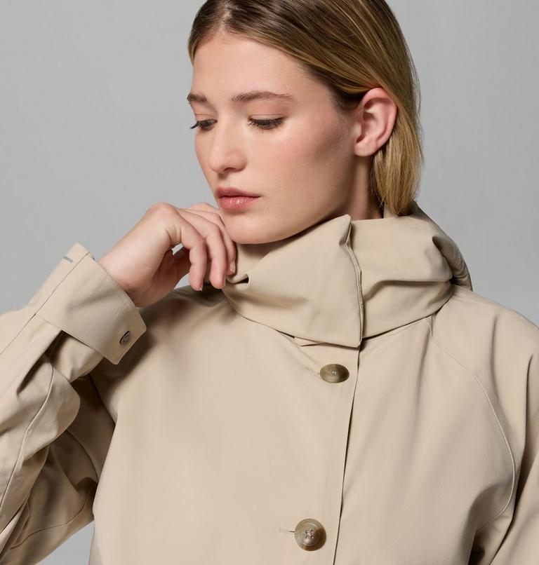 Women's AmazeTrench Waterproof Jacket, Color: Ancient Fossil, image 8