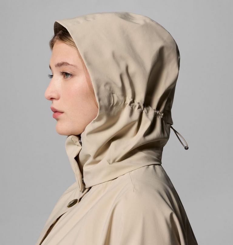 Women's AmazeTrench Waterproof Jacket, Color: Ancient Fossil, image 9