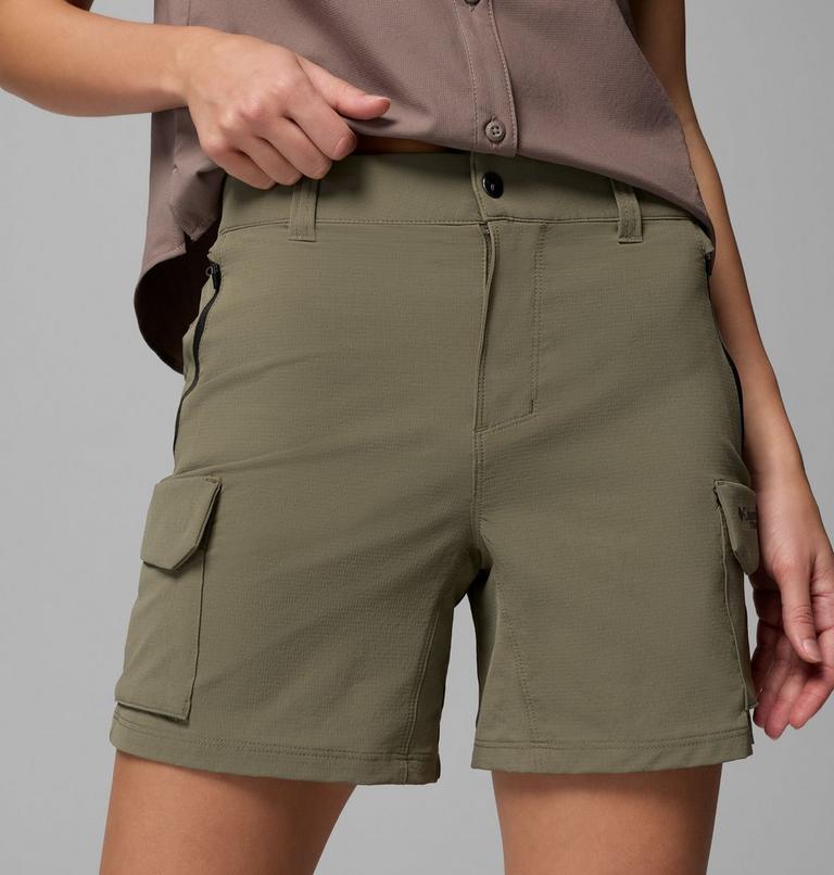Women's Silver Ridge Elite Hiking Shorts, Color: Stone Green, image 5